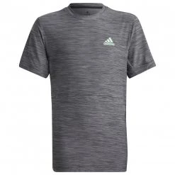Adidas - Boy's Heather Tee - T-shirt -Tée-shirts Soldes adidas boys heather tee t shirt 1