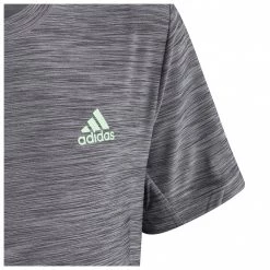 Adidas - Boy's Heather Tee - T-shirt -Tée-shirts Soldes adidas boys heather tee t shirt detail 3