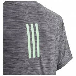 Adidas - Boy's Heather Tee - T-shirt -Tée-shirts Soldes adidas boys heather tee t shirt detail 5