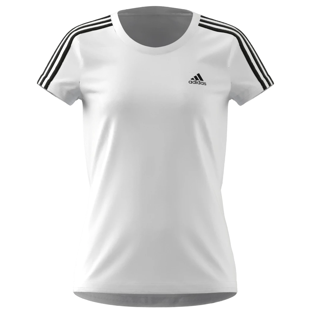 Adidas - Girl's 3 Stripes T-Shirt - T-shirt 1 Adidas - Girl's 3 Stripes T-Shirt - T-shirt