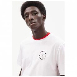 ARMEDANGELS - Aado Repair Reuse - T-shirt -Tée-shirts Soldes armedangels aado repair reuse t shirt detail 4