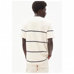 ARMEDANGELS - Aado Stripes - T-shirt -Tée-shirts Soldes armedangels aado stripes t shirt detail 3