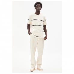 ARMEDANGELS - Aado Stripes - T-shirt -Tée-shirts Soldes armedangels aado stripes t shirt detail 5