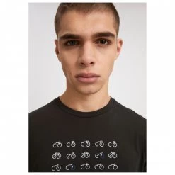 ARMEDANGELS - Jaames 45 Bikes - T-shirt -Tée-shirts Soldes armedangels jaames 45 bikes t shirt detail 5