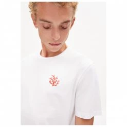 ARMEDANGELS - Jaames Conversational - T-shirt -Tée-shirts Soldes armedangels jaames conversational t shirt detail 4