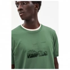 ARMEDANGELS - Jaames Landscape - T-shirt -Tée-shirts Soldes armedangels jaames landscape t shirt detail 5