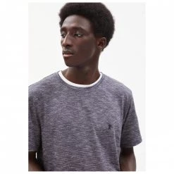 ARMEDANGELS - Jaames Structure - T-shirt -Tée-shirts Soldes armedangels jaames structure t shirt bf detail 4