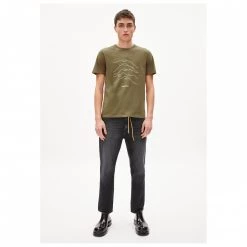 ARMEDANGELS - Jaames Top Mountains - T-shirt -Tée-shirts Soldes armedangels jaames top mountains t shirt detail 3