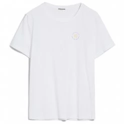 ARMEDANGELS - Women's Maraa Chest Leaf - T-shirt -Tée-shirts Soldes armedangels womens maraa chest leaf t shirt 1