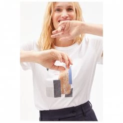 ARMEDANGELS - Women's Nelaa Squares - T-shirt 9 ARMEDANGELS - Women's Nelaa Squares - T-shirt -Tée-shirts Soldes armedangels womens nelaa squares t shirt detail 4