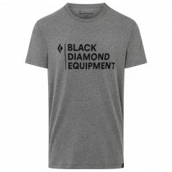 Black Diamond - Stacked Logo Tee - T-shirt -Tée-shirts Soldes black diamond stacked logo tee t shirt 1