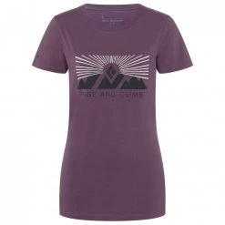 Black Diamond - Women's S/S Rise And Climb Tee - T-shirt -Tée-shirts Soldes black diamond womens s s rise and climb tee t shirt 3
