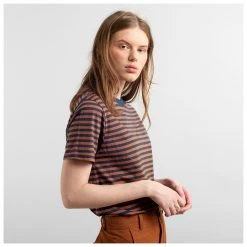 DEDICATED - Women's Mysen Stripes - T-shirt -Tée-shirts Soldes dedicated womens mysen stripes t shirt detail 3