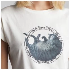 DEDICATED - Women's T-Shirt Visby Pawsitivity - T-shirt -Tée-shirts Soldes dedicated womens t shirt visby pawsitivity t shirt detail 4