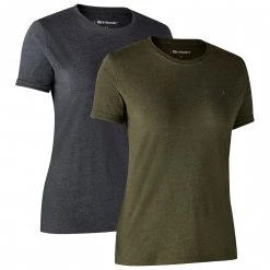 Deerhunter - Women's Basic T-Shirt 2-Pack - T-shirt -Tée-shirts Soldes deerhunter womens basic t shirt 2 pack t shirt 2