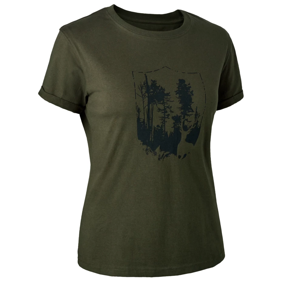 Deerhunter - Women's T-Shirt With Deerhunter Shield - T-shirt 1 Deerhunter - Women's T-Shirt With Deerhunter Shield - T-shirt