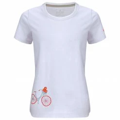 Elkline - Women's Flower Bike - T-shirt -Tée-shirts Soldes elkline womens flower bike t shirt 1