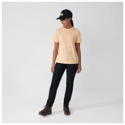 Fjällräven - Women's Striped T-Shirt - T-shirt -Tée-shirts Soldes fjaellraeven womens striped t shirt t shirt detail 3