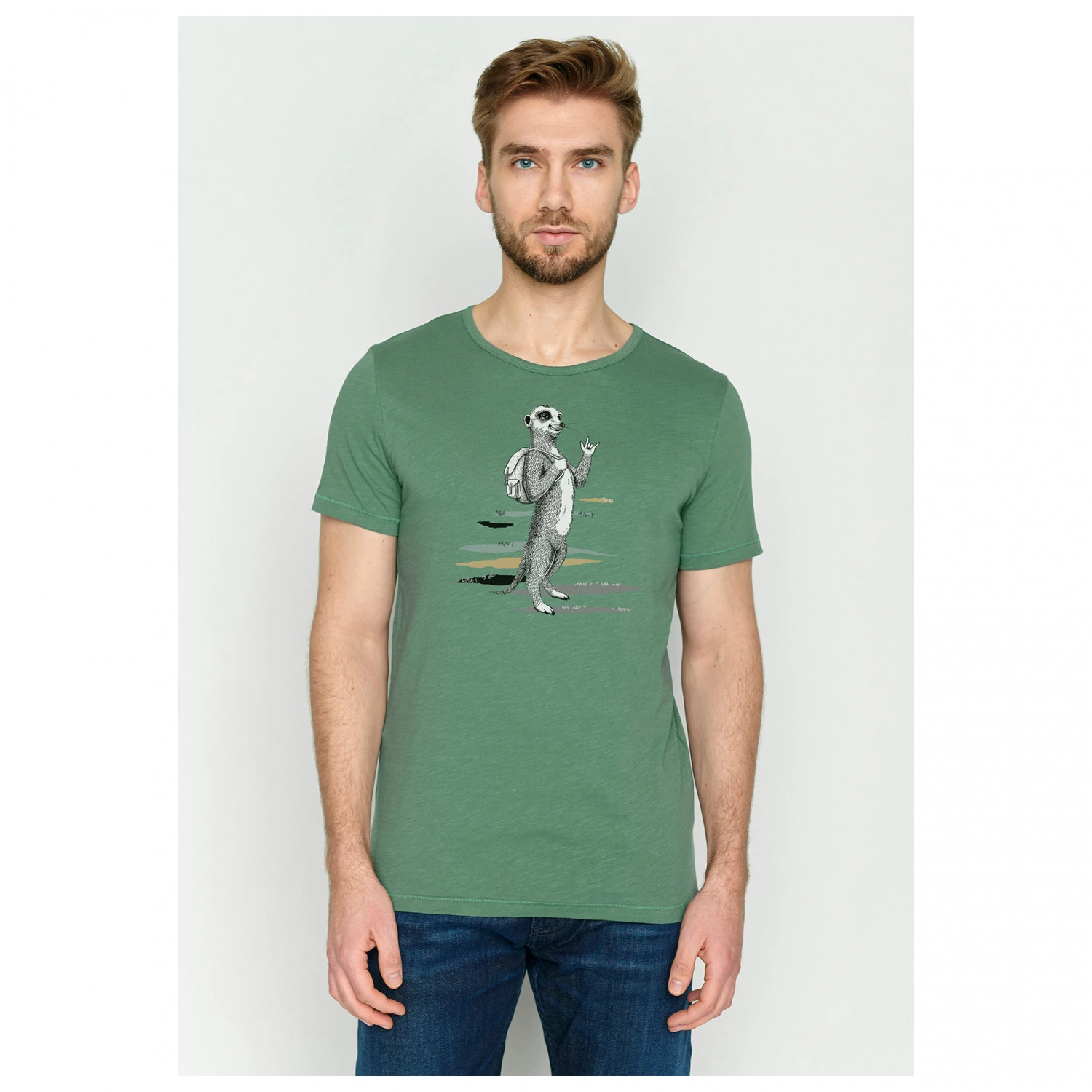 GreenBomb - Animal Meerkat (Spice) - T-shirt 2 GreenBomb - Animal Meerkat (Spice) - T-shirt – Image 2