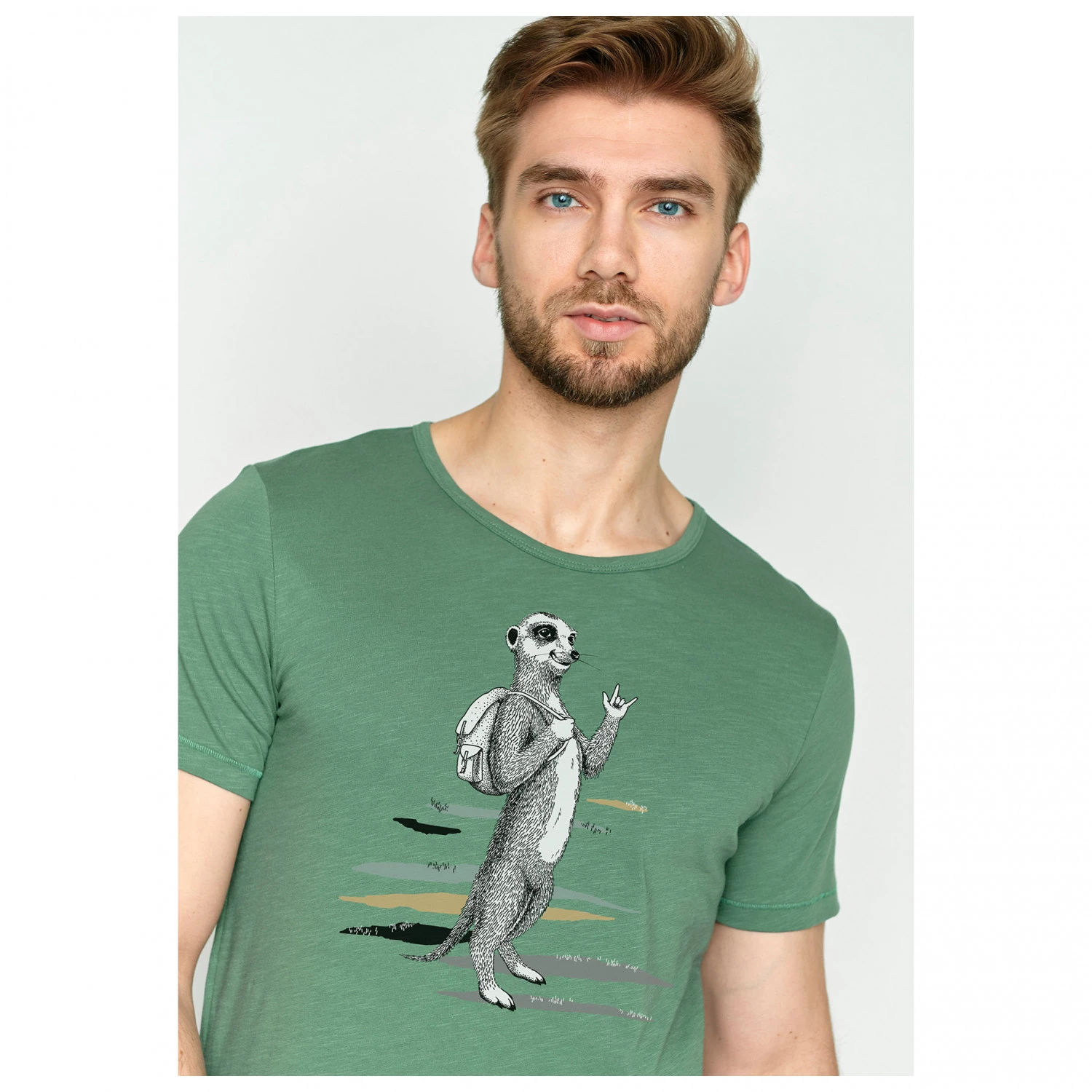 GreenBomb - Animal Meerkat (Spice) - T-shirt 4 GreenBomb - Animal Meerkat (Spice) - T-shirt – Image 4
