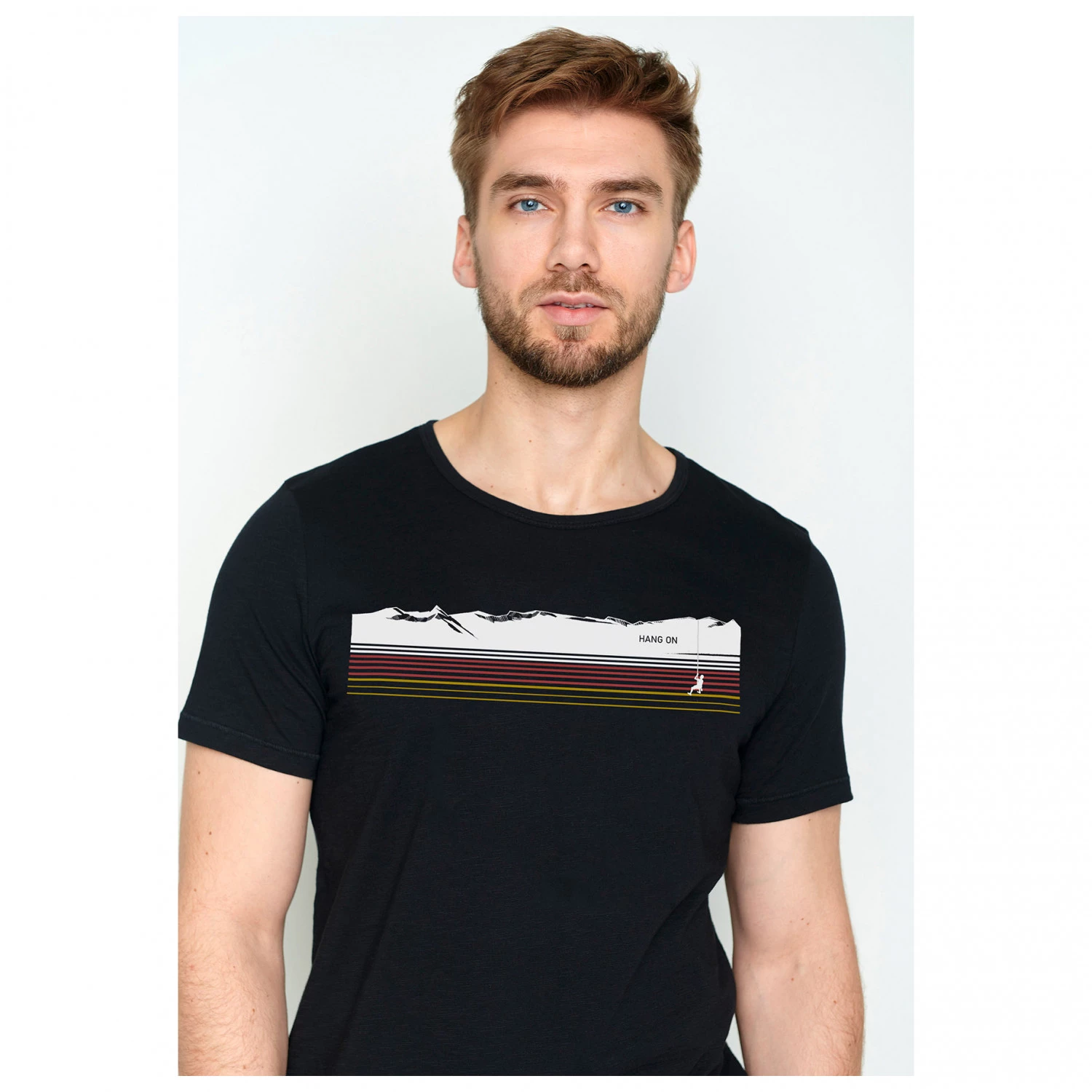 GreenBomb - Nature Mountain Stripes (Spice) - T-shirt 4 GreenBomb - Nature Mountain Stripes (Spice) - T-shirt – Image 4