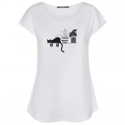 GreenBomb - Women's Animal Cat Window (Cool) - T-shirt
