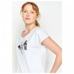 GreenBomb - Women's Animal Cat Window (Cool) - T-shirt -Tée-shirts Soldes greenbomb womens animal cat window cool t shirt detail 4