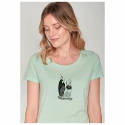 GreenBomb - Women's Animal Surf Seagulls Loves - T-shirt -Tée-shirts Soldes greenbomb womens animal surf seagulls loves t shirt detail 4