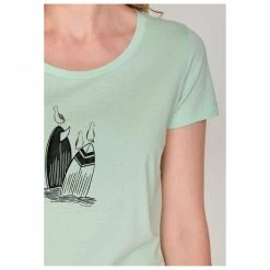GreenBomb - Women's Animal Surf Seagulls Loves - T-shirt -Tée-shirts Soldes greenbomb womens animal surf seagulls loves t shirt detail 5