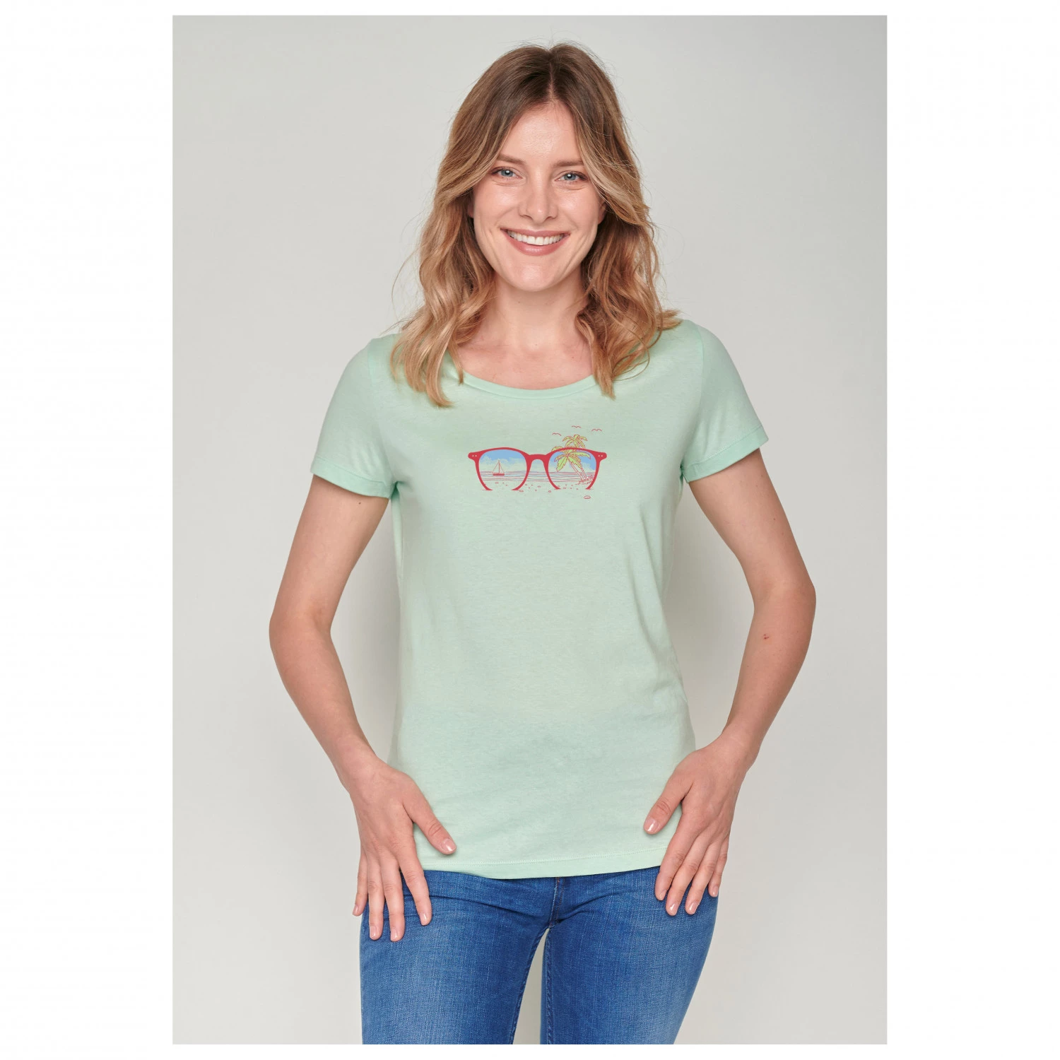 GreenBomb - Women's Nature Glasses Beach Loves - T-shirt 2 GreenBomb - Women's Nature Glasses Beach Loves - T-shirt – Image 2