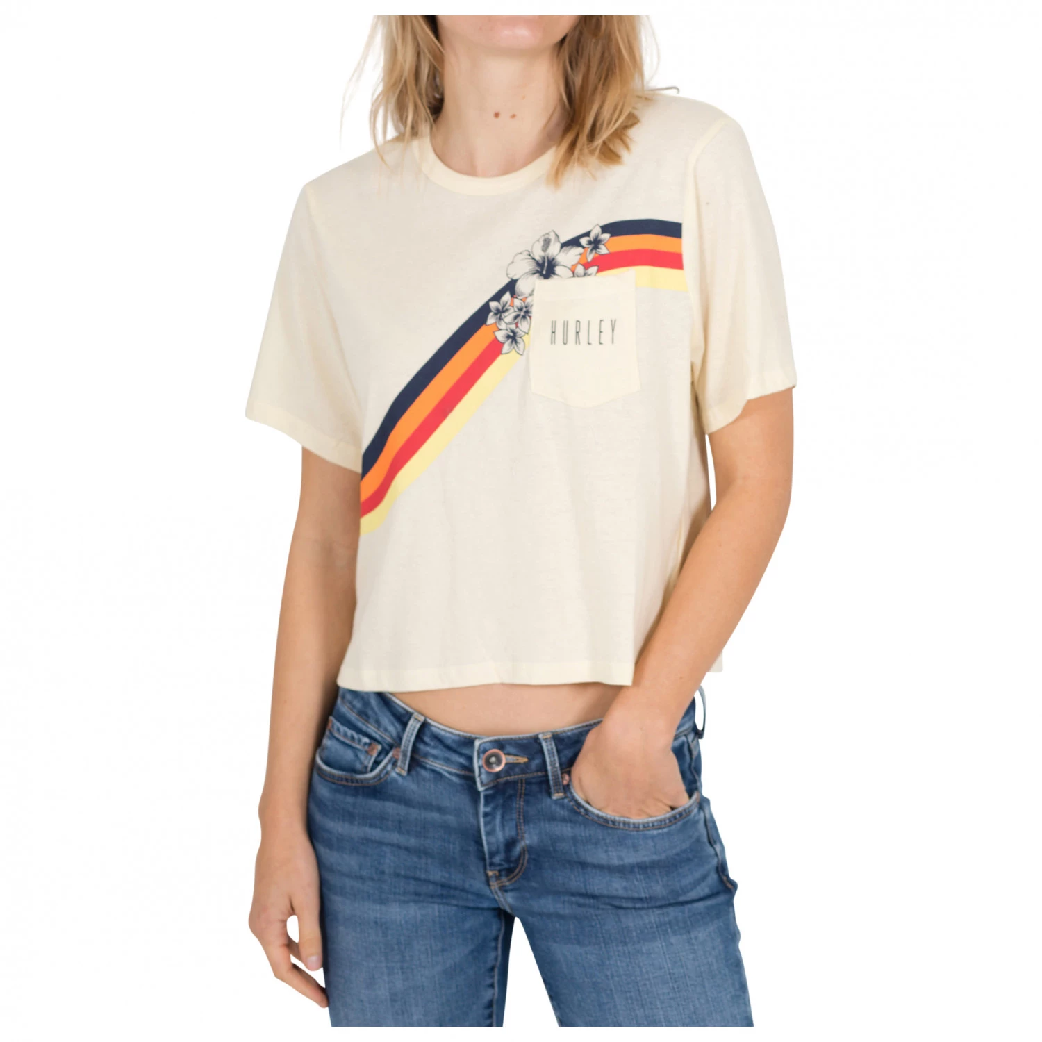 Hurley - Women's Seagull Stripes Pocket Crew S/S - T-shirt 5 Hurley - Women's Seagull Stripes Pocket Crew S/S - T-shirt – Image 5
