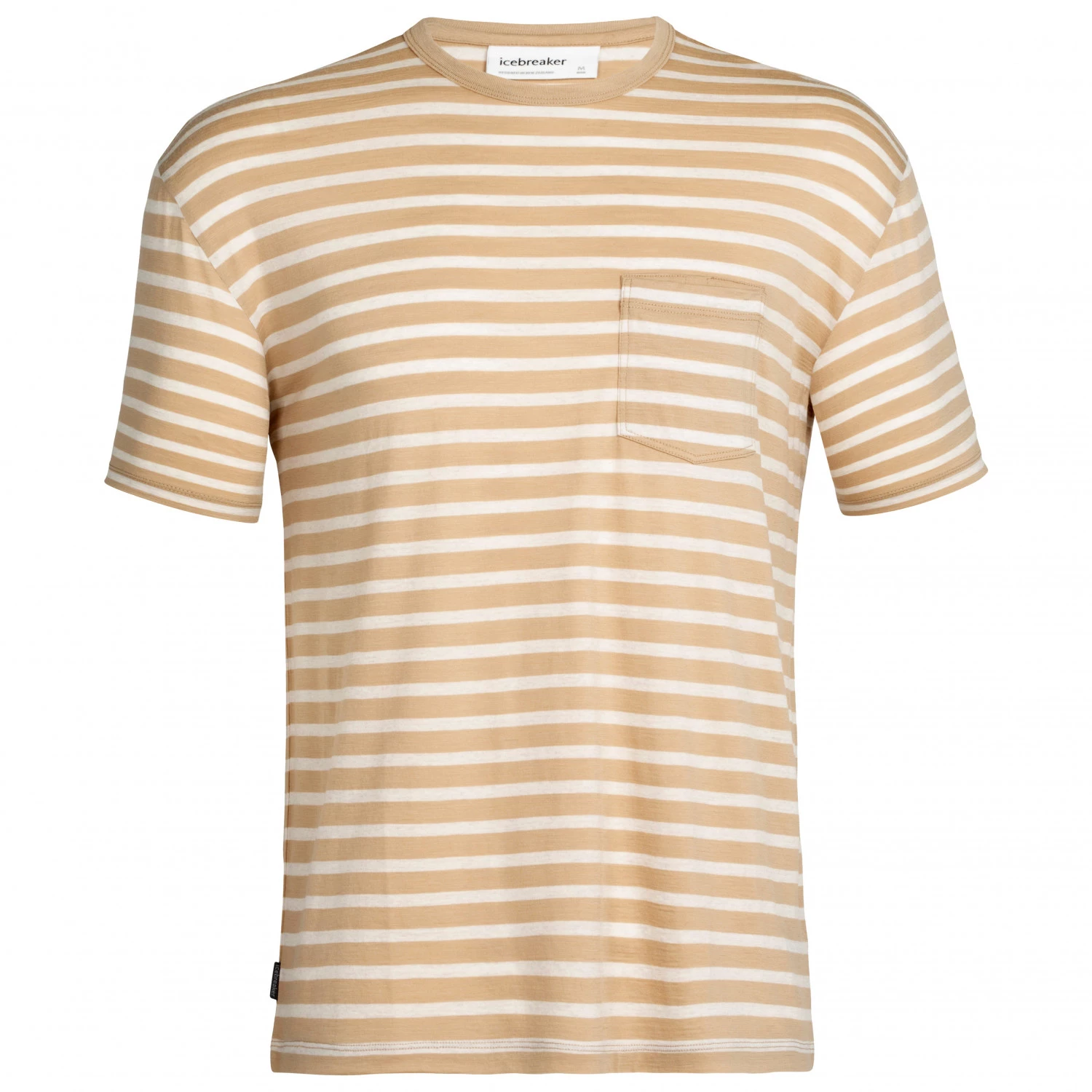 Icebreaker - Granary S/S Pocket Tee Stripe - T-shirt en laine mérinos 1 Icebreaker - Granary S/S Pocket Tee Stripe - T-shirt en laine mérinos