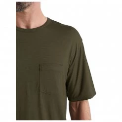 Icebreaker - Granary S/S Pocket Tee - T-shirt en laine mérinos -Tée-shirts Soldes icebreaker granary s s pocket tee t shirt en laine merinos detail 4