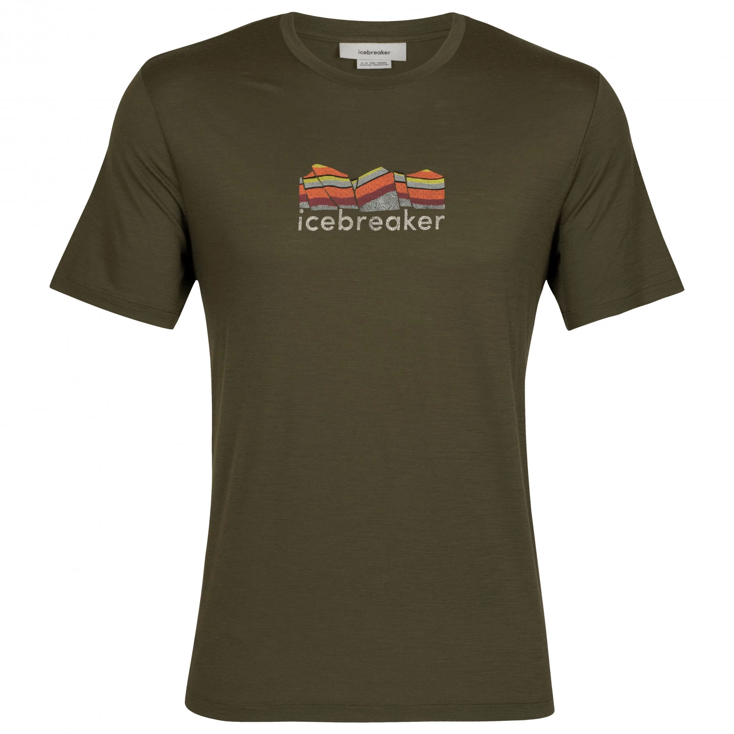 Icebreaker - Tech Lite II S/S Tee Mountain Geology - T-shirt en laine mérinos 1 Icebreaker - Tech Lite II S/S Tee Mountain Geology - T-shirt en laine mérinos