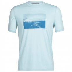 Icebreaker - Tech Lite II S/S Tee Mountain Mantra - T-shirt en laine mérinos -Tée-shirts Soldes icebreaker tech lite ii s s tee mountain mantra t shirt en laine merinos 1