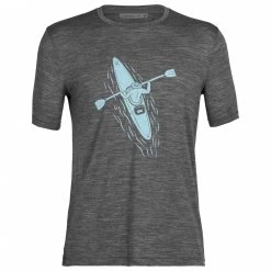 Icebreaker - Tech Lite II S/S Tee Paddle Lines - T-shirt en laine mérinos -Tée-shirts Soldes icebreaker tech lite ii s s tee paddle lines t shirt en laine merinos 1