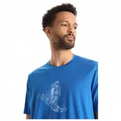 Icebreaker - Tech Lite II S/S Tee Skiing Yeti - T-shirt en laine mérinos -Tée-shirts Soldes icebreaker tech lite ii s s tee skiing yeti t shirt en laine merinos detail 5