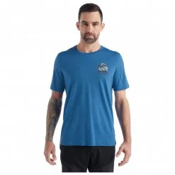 Icebreaker - Tech Lite II S/S Tee South Alp - T-shirt en laine mérinos -Tée-shirts Soldes icebreaker tech lite ii s s tee south alp t shirt en laine merinos detail 3