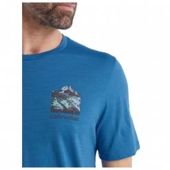 Icebreaker - Tech Lite II S/S Tee South Alp - T-shirt en laine mérinos -Tée-shirts Soldes icebreaker tech lite ii s s tee south alp t shirt en laine merinos detail 4