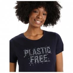 Icebreaker - Women's Tech Lite II S/S Tee Plastic Free - T-shirt en laine mérinos -Tée-shirts Soldes icebreaker womens tech lite ii s s tee plastic free t shirt en laine merinos detail 6