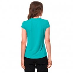 Jack Wolfskin - Women's Tasman S/S - T-shirt technique -Tée-shirts Soldes jack wolfskin womens tasman s s t shirt technique detail 3