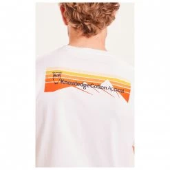 KnowledgeCotton Apparel - Alder Trademark Mountain Back Printed Tee -Tée-shirts Soldes knowledgecotton apparel alder trademark mountain back printed tee detail 3