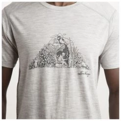 Lundhags - Fika Merino Light Tee - T-shirt en laine mérinos -Tée-shirts Soldes lundhags fika merino light tee t shirt en laine merinos detail 5