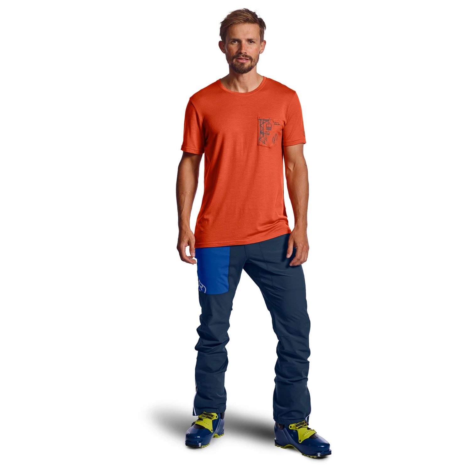 Ortovox - 185 Merino Way To Powder Ts - T-shirt en laine mérinos 2 Ortovox - 185 Merino Way To Powder Ts - T-shirt en laine mérinos – Image 2
