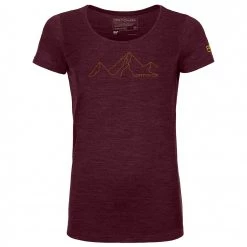 Ortovox - Women's 150 Coolountain Face Ts - T-shirt en laine mérinos -Tée-shirts Soldes ortovox womens 150 coolountain face ts t shirt en laine merinos 2
