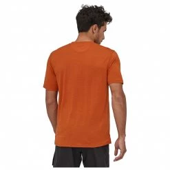 Patagonia - Cap Cool Merino Shirt - T-shirt en laine mérinos -Tée-shirts Soldes patagonia cap cool merino shirt t shirt en laine merinos detail 3