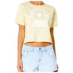 Rip Curl - Women's Playabella Crop Tee - T-shirt -Tée-shirts Soldes rip curl womens playabella crop tee t shirt 1