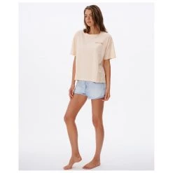 Rip Curl - Women's Seeker Hemp Tee - T-shirt -Tée-shirts Soldes rip curl womens seeker hemp tee t shirt detail 4