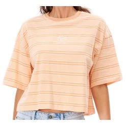 Rip Curl - Women's Waves Heritage Crop Tee - T-shirt -Tée-shirts Soldes rip curl womens waves heritage crop tee t shirt 1