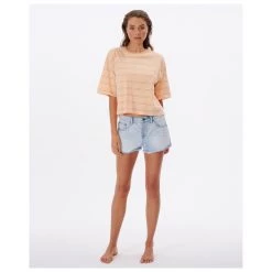 Rip Curl - Women's Waves Heritage Crop Tee - T-shirt -Tée-shirts Soldes rip curl womens waves heritage crop tee t shirt detail 4